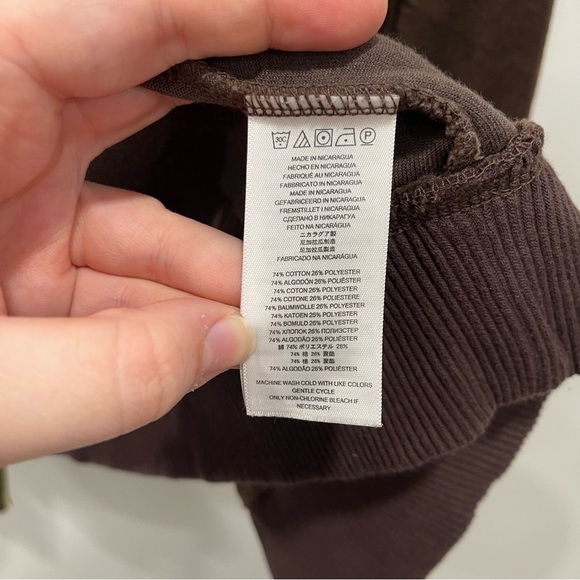 Michael Kors Brown High Neck Full Zip Velour Tracksuit Sweatshirt Large - Picture 7 of 9